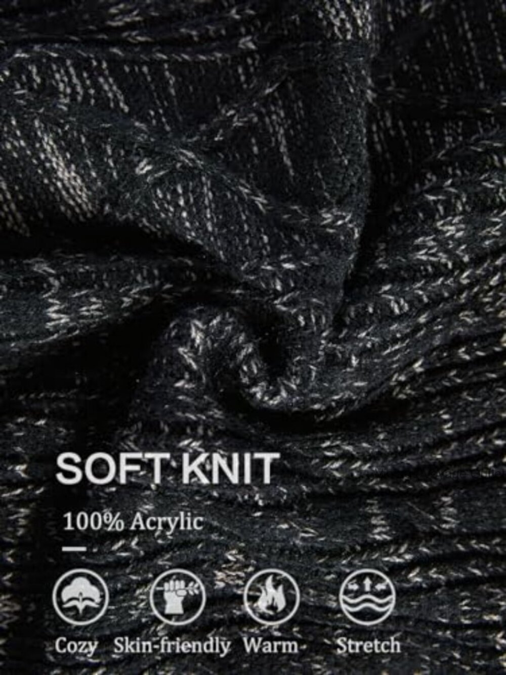 Men's Cable Knit Shawl Neck Cardigan Sweater with Pockets - Picture 5 of 7